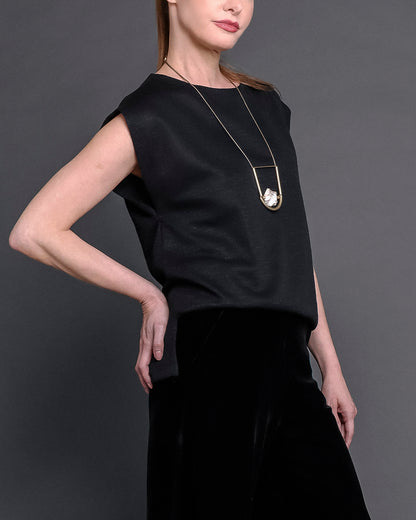 Blusa Tricô- Preta