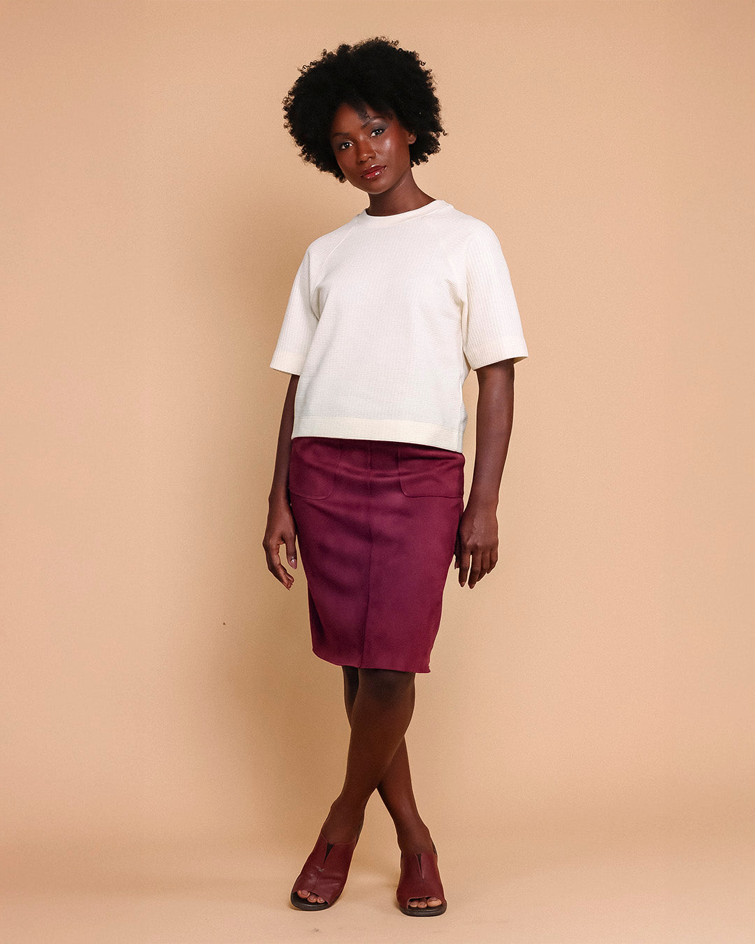 Blusa Raglã- Cru