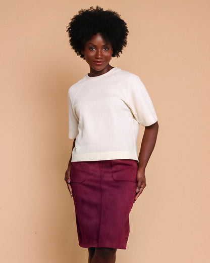 Blusa Raglã- Cru