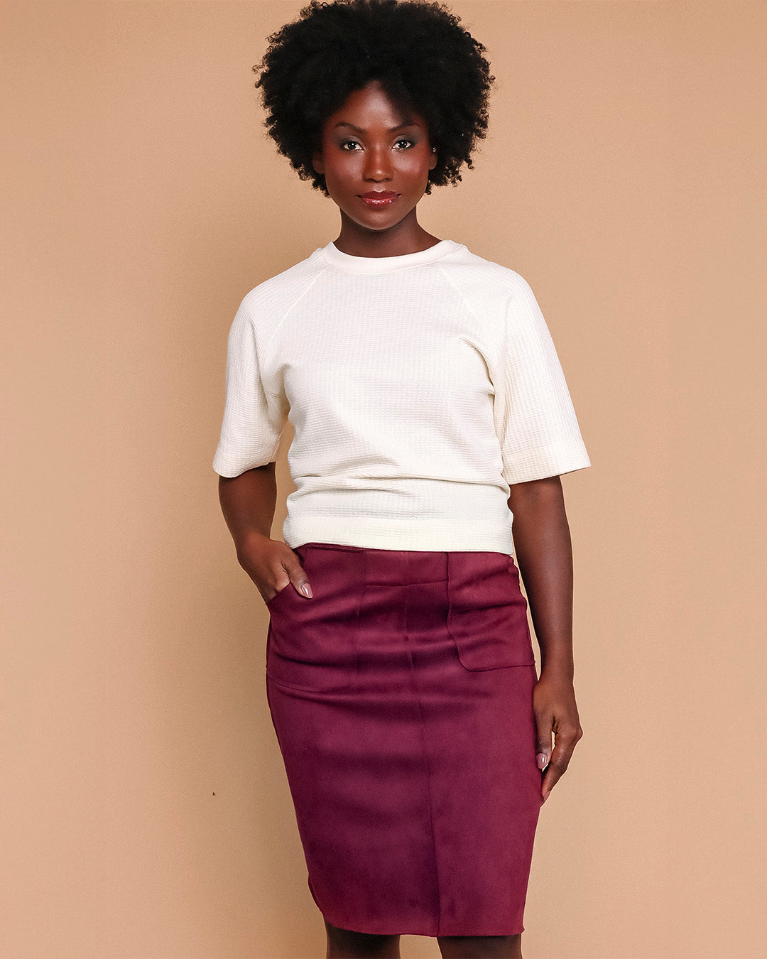 Blusa Raglã- Cru